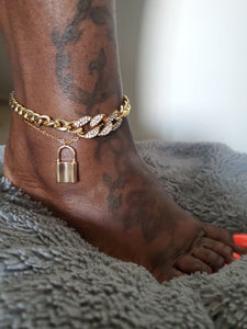 Locked In Anklet Set